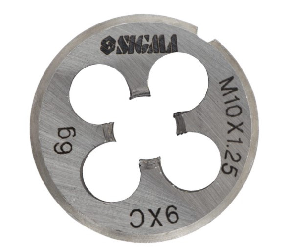 Плашка ручна, М10х1,25мм. Sigma 1604271, фото 1