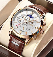 Часы мужские Lige Signature Наручные часы мужские Классические часы Кварцевые часы
