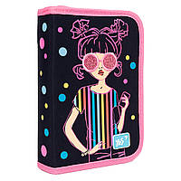 Шкільний пенал твердий YES одинарний HP-04 Girls style