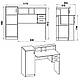Стіл письмовий Пі-Пі-1 Компаніт, письмовий стіл для дому та офісу з шухлядами, фото 2