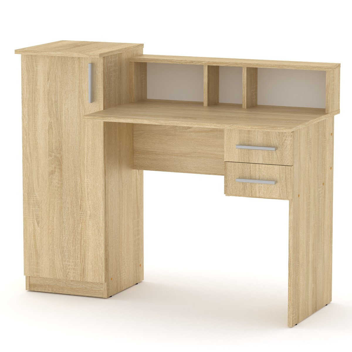 Стіл письмовий Пі-Пі-1 Компаніт, письмовий стіл для дому та офісу з шухлядами
