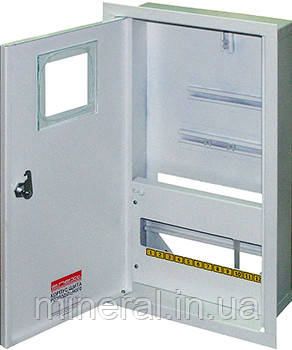 Шафа e.mbox.stand.w.f3.12.z.e металева, під 3-ф. електронний лічильник, 12 мод., що вбудовується, з, фото 1