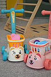 Каталка дитяча 998-4 з кошиком та продуктами, фото 2