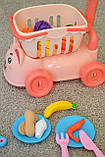 Каталка дитяча 998-4 з кошиком та продуктами, фото 4