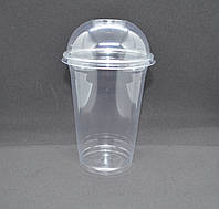 Пластиковый стакан 400 мл под купольную крышку, без крышки