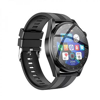 Смарт Годинник Hoco сенсорний екран Bluetooth магнітна зарядка Y9 call version Black