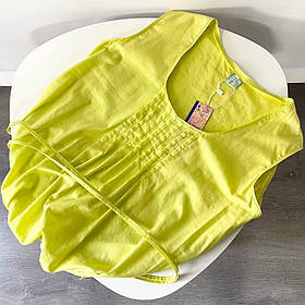 Літня хб блузка для вагітних Baby Jdu S Лимонний