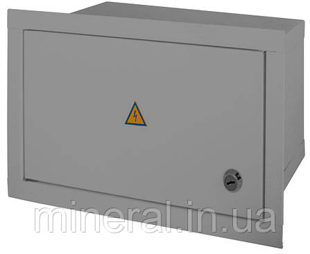 Шафа e.mbox.stand.w.15.z металева, під 15 мод., що вбудовується, з замком, фото 1
