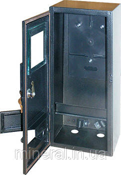 Шафа e.mbox.stand.n.f1.6.z.str металева, під 1-ф. лічильник, порожня, навісна, 6 мод.,з замком, вули, фото 1
