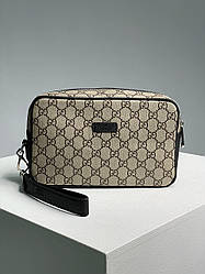 Чоловіча сумка Гуччі бежева Gucci Alpha Wearable Wallet Beige