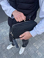 Мужская сумка Гуччи черная Gucci Alpha Wearable Wallet Black