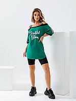 Костюм-двойка блузка на лямках с легинсами, арт 543, малиновый