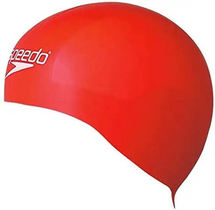 Шапка для плавання Speedo CAN AQUA V CAP AU червоний, білий Уні OSFM, фото 1