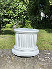 Садова фігура постамент, біла колона для скульптур, підставка під статую в сад 23 см, фото 3