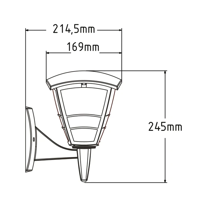 Світильник фасадний YONCA-2 білий HOROZ ELECTRIC 400-020-133, фото 1