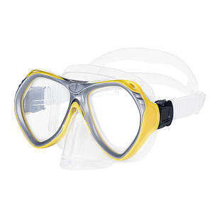 Набір маска і трубка Aqua Speed AURA + EVO 5574 жовтий дит OSFM, фото 3