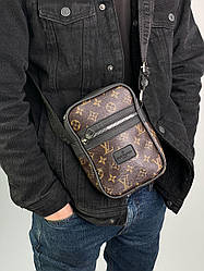 Чоловіча сумка Луї Віттон коричнева Louis Vuitton Vertical Messenger Bag Brown