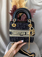 Женская сумочка через плечо Dior, черная, кожаная сумка шоппер диор