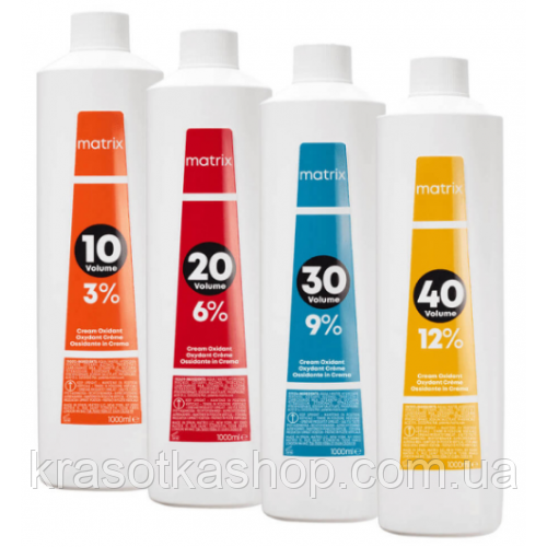 Крем-оксидант (окислитель) Matrix Cream Developer 3, 6, 9, 12%, 90 мл (розлив), фото 1
