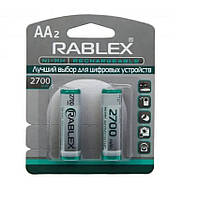 Акумулятори Rablex HR6/AA 1.2V 2700 mAh NI-MH (2шт на блістері)