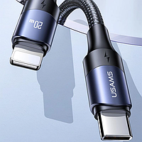 Кабель Usams Type-C to Lightning U71 PD 20W 2.4А/2m Black