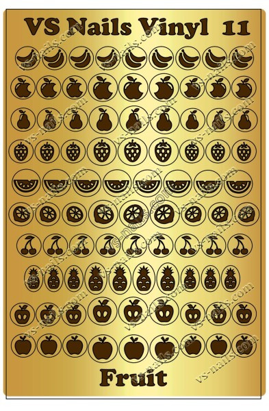 Вінілові трафарети VS NAILS для дизайна нігтів для аерографії і DEEP DESIGN № 11, фото 1