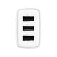 Зарядний пристрій Baseus 3хUSB Compact Charger White, фото 4