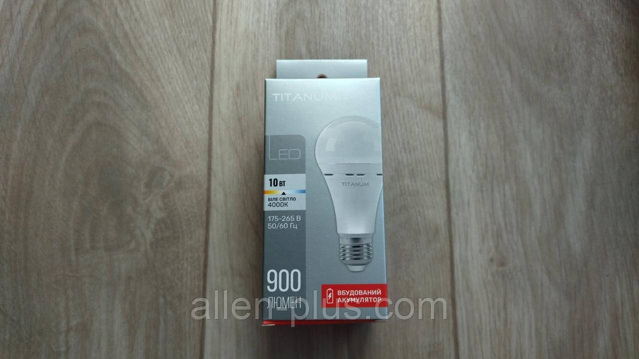 TITANUM LED аккумуляторная лампа аварийного освещения 10W E27 R68 4000K 220V - фото 2 - id-p1907217767