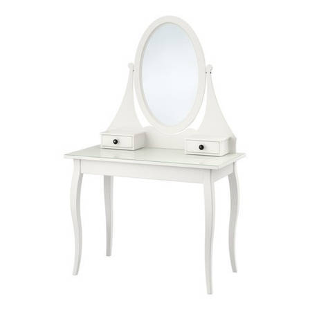 Туалетний столик із дзеркалом IKEA HEMNES білий 303.744.13, фото 1