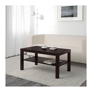 Журнальний стіл IKEA LACK чорно-коричневий 90х55см 401.042.94, фото 4