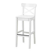 Стілець барний IKEA INGOLF білий 001.217.66