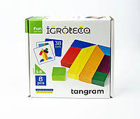 Развивающая деревянная головоломка Танграм с задачами Igroteco. (900446)