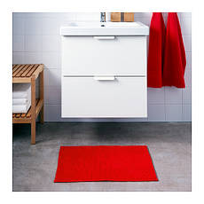 Килимок для ванної IKEA BADAREN червоний 40х60 см 502.996.44, фото 5