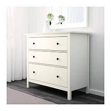 Комод із 3 ящиками IKEA HEMNES білий 108x95 см 102.426.35, фото 4