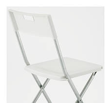 Стілець складний IKEA GUNDE білий 602.177.99, фото 5