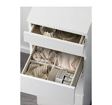 Комод із 6 ящиками, білий, 123х40 см, 602.180.15, ІКЕА, IKEA, MALM, фото 4