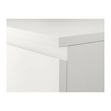 Комод IKEA MALM 2 ящики білий 40х55 см 802.145.49, фото 5