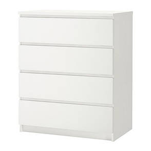 Комод IKEA MALM 4 ящики білий 304.035.71, фото 1