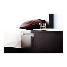 Комод IKEA MALM 2 ящики чорно-коричневий 40х55 см 001.033.43, фото 2