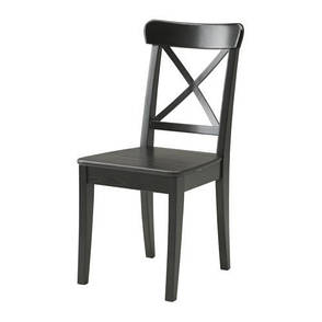 Крісло IKEA INGOLF чорно-коричневе 301.259.23, фото 1