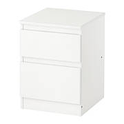 Комод IKEA KULLEN 2 ящики білий 35х49 см 803.092.41