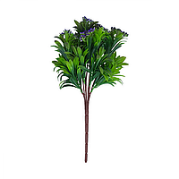 Искусственная ветвь зелени с фиолетовыми ягодами 36 см CLN-106
