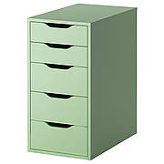 Тумба з ящиками, світло-зелений, 36x70 см 702.777.59 IKEA, ІКЕА, ALEX