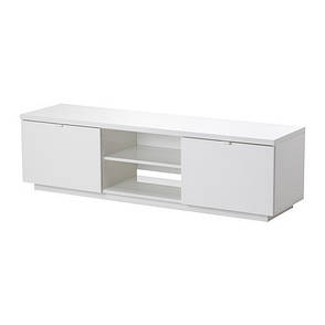 Тумба під ТВ, глянсовий білий, 802.277.97, ІКЕА, IKEA, BYAS, фото 1