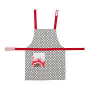 Фартух дитячий IKEA INBJUDANDE горошок і квіточка 57 см 703.023.15