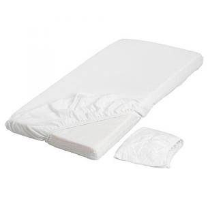 Простирадло натяжне IKEA LEN білий 70x160см 701.286.13, фото 1