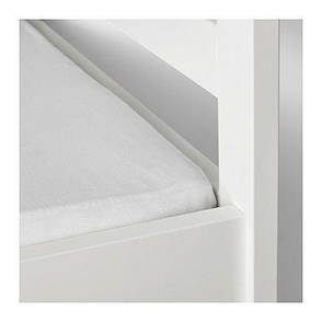 Простирадло натяжне IKEA LEN білий 70x160см 701.286.13, фото 3