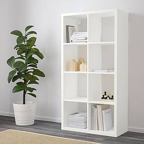 Стелаж IKEA FLYSTA білий 69x132см 303.772.42, фото 4