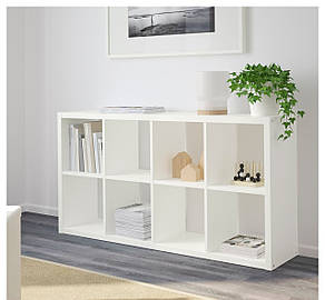 Стелаж IKEA FLYSTA білий 69x132см 303.772.42, фото 3