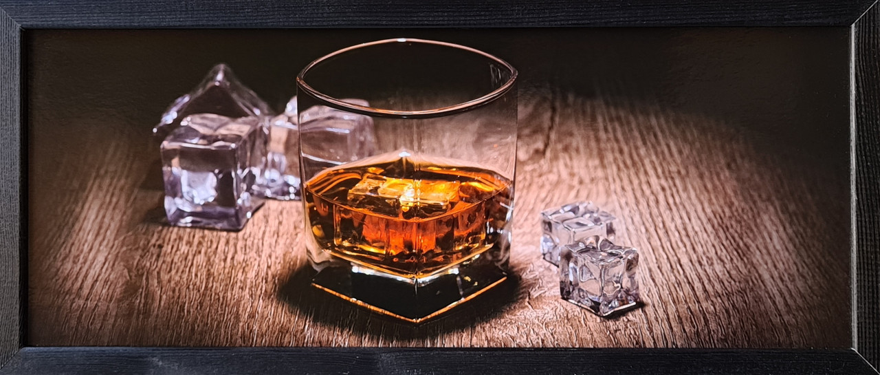 Фотокартина в дерев'яній рамі Whisky 2 20х50 см POS-2050-145